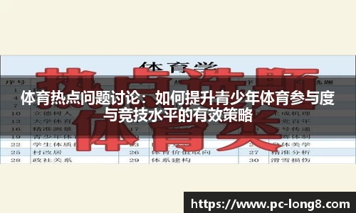体育热点问题讨论：如何提升青少年体育参与度与竞技水平的有效策略